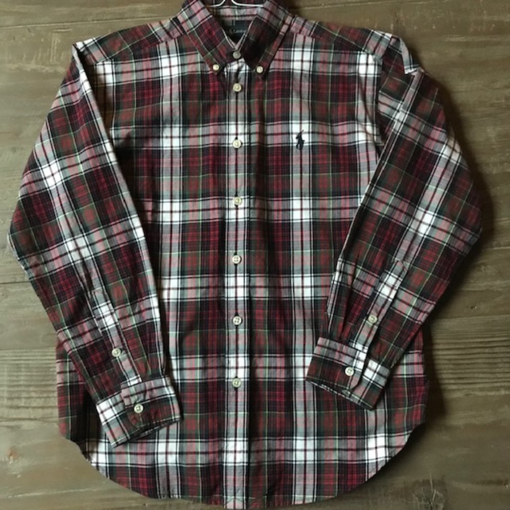 Polo by Ralph Lauren Red Plaid Button Down Shirt